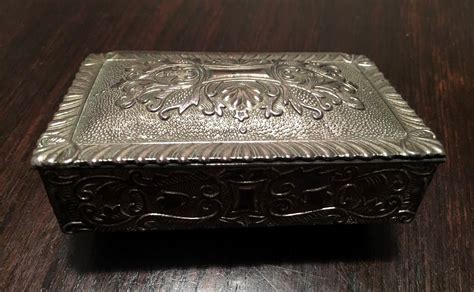 Metal Trinket Box Made in Japan 